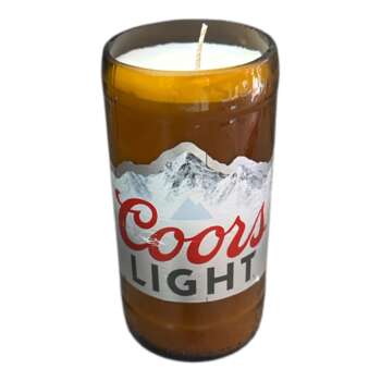 Coors Light Beer Bottle Soy Wax Candle