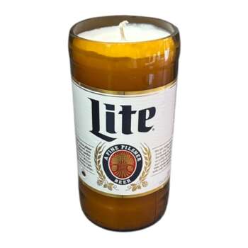 Miller Lite Beer Bottle Soy Wax Candle